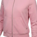 Please Felpa tinta unita con Zip Rosa per Bambina LG14042G77 ROSA PLEASE 