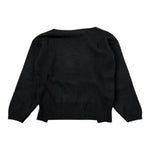 Please Maglia tinta unita Girocollo Nero per Bambina NB20230G78 NERO PLEASE 