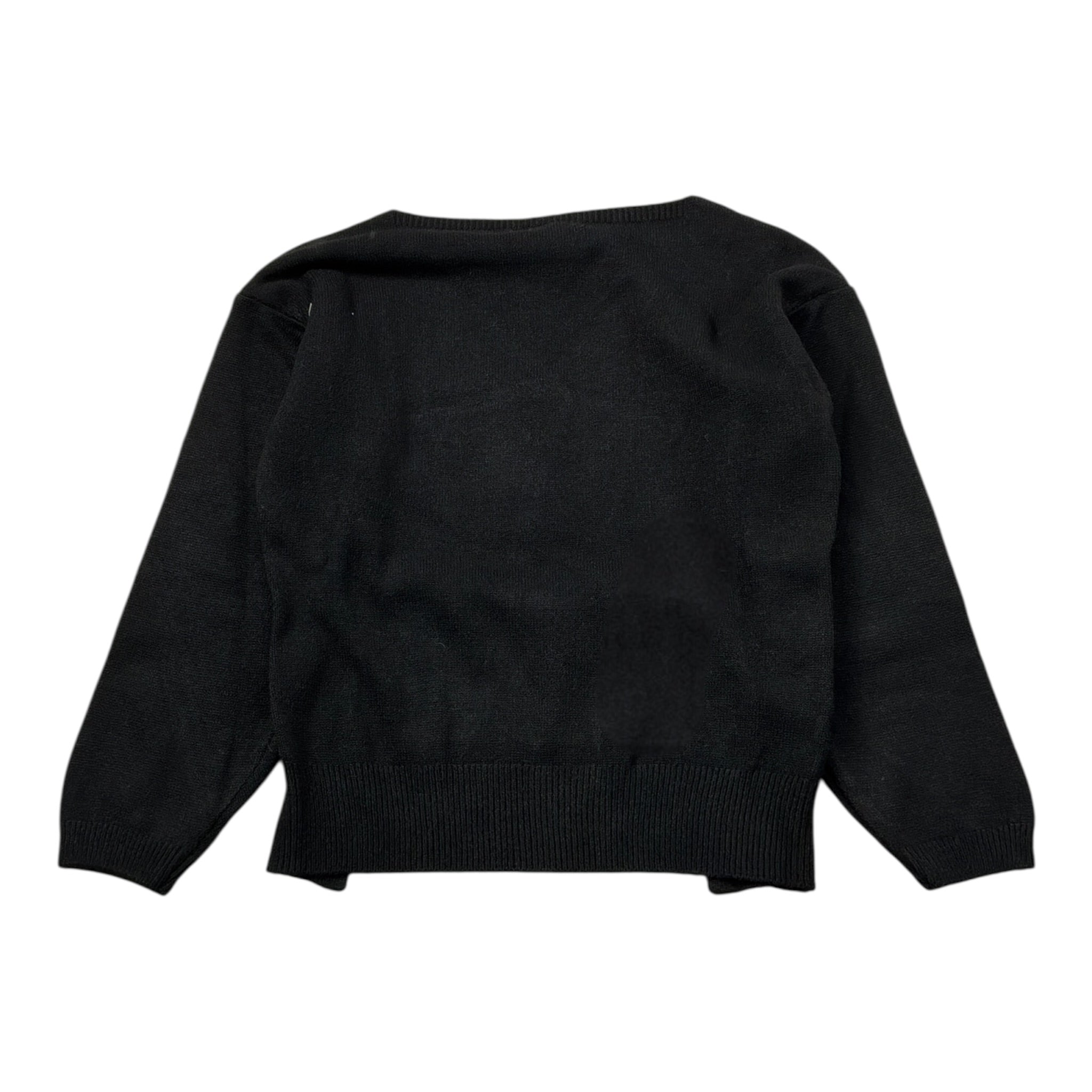 Please Maglia tinta unita Girocollo Nero per Bambina NB20230G78 NERO PLEASE 
