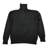 Please Maglia tinta unita Collo Alto Nero per Bambina NB90230B66 NERO PLEASE 