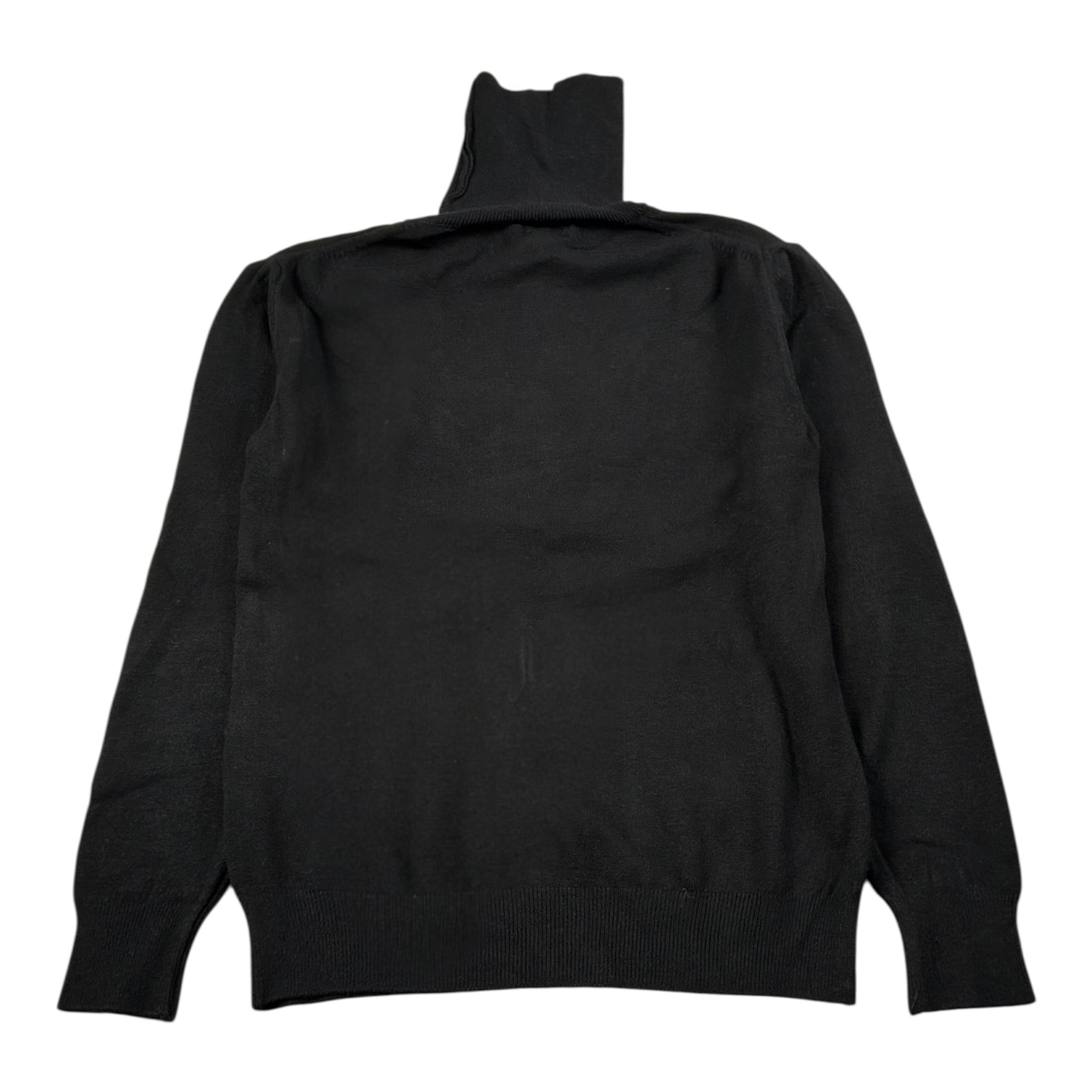 Please Maglia tinta unita Collo Alto Nero per Bambina NB90230B66 NERO PLEASE 