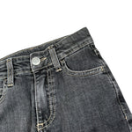 Please Jeans tinta unita con Girovita Regolabile Nero per Bambino PE03012B77 NERO PLEASE 