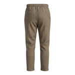 Please Pantalone tinta unita con Elastico In Vita Marrone per Bambino PE29171B77 MARRONE PLEASE 