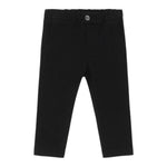 Please Pantalone tinta unita con Elastico In Vita Nero per Neonato PE42132B77 NERO PLEASE 
