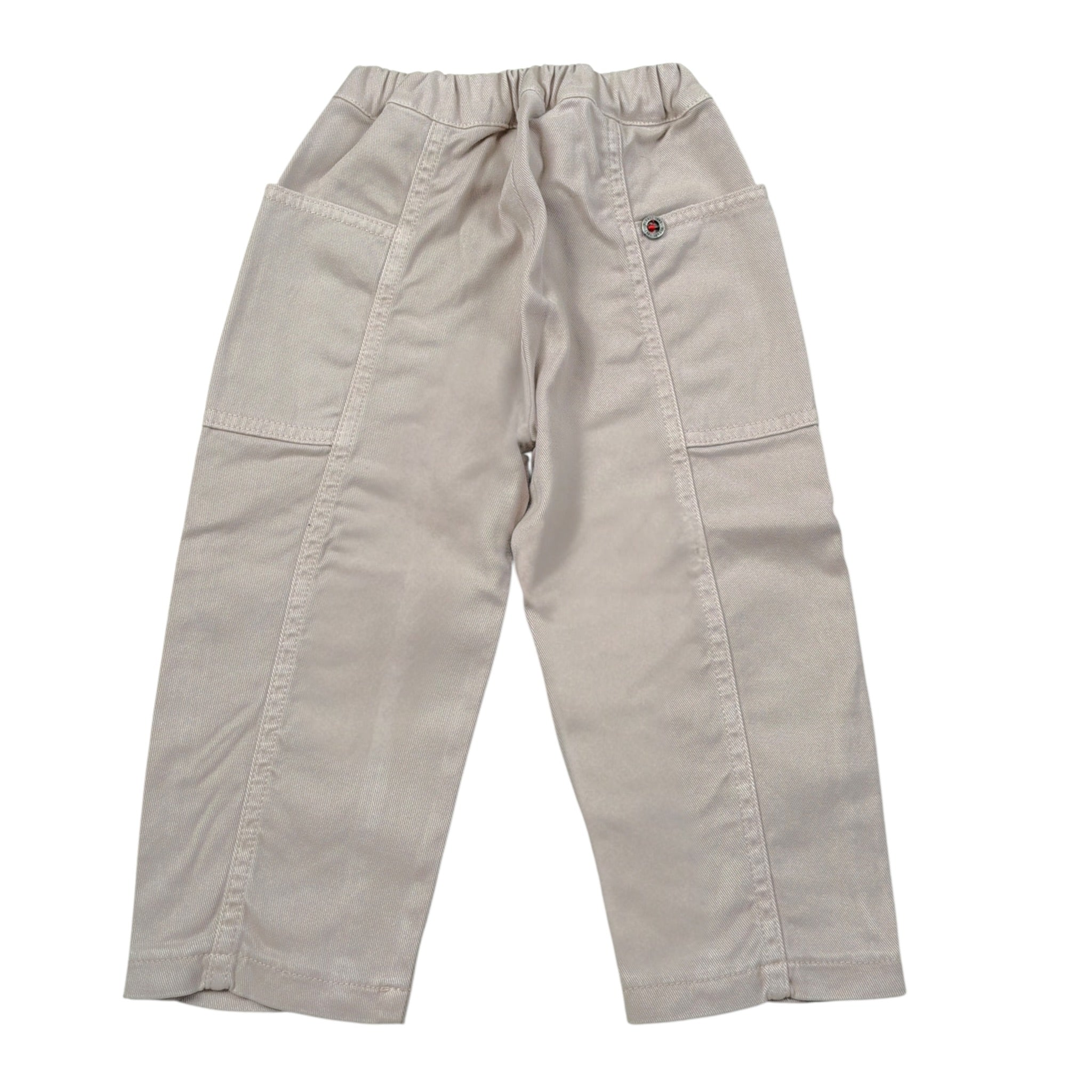 Please Pantalone tinta unita con Elastico In Vita Beige per Neonato PE62132B77N BEIGE PLEASE 