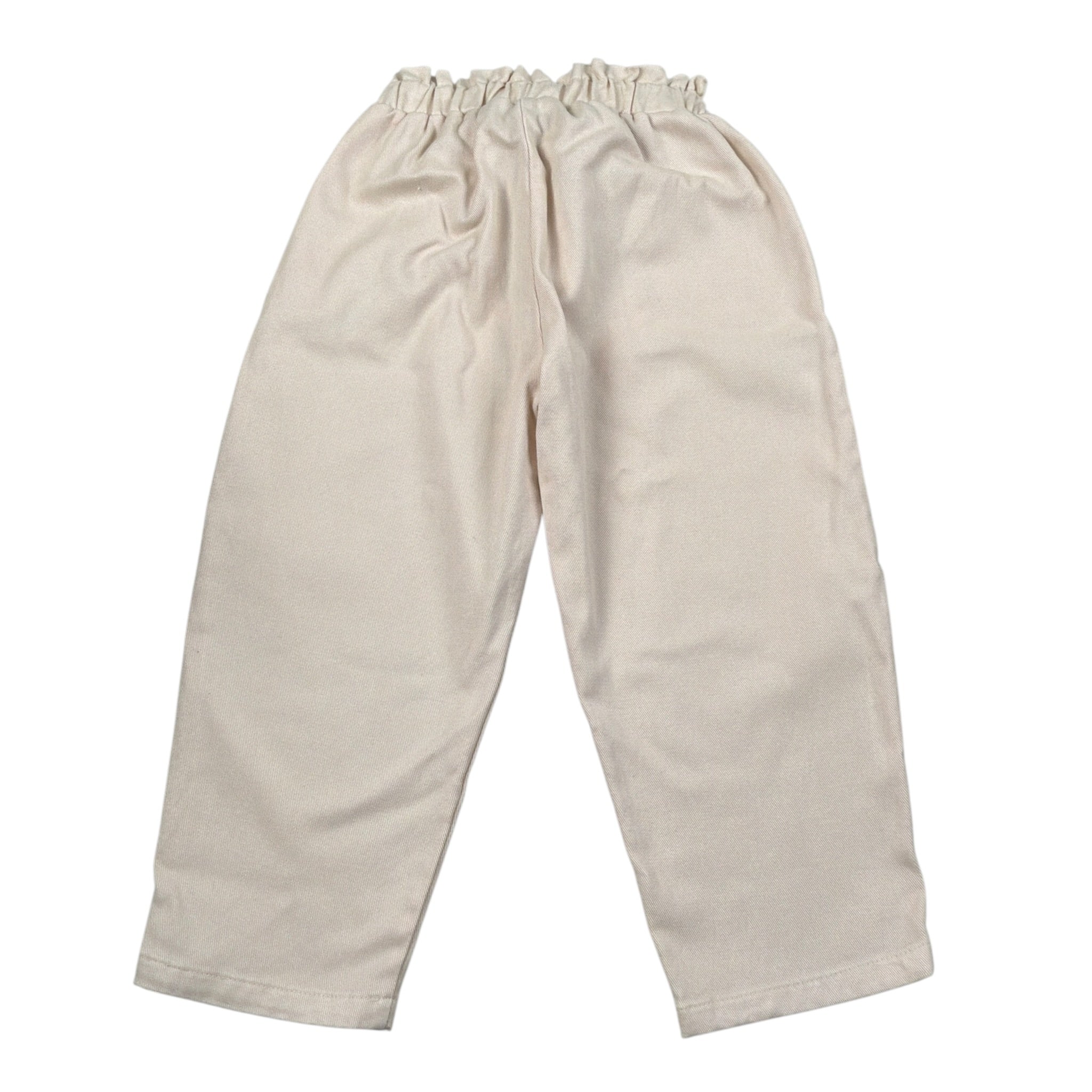 Please Pantalone tinta unita con Elastico In Vita Panna per Bambina PE96132G77J PANNA PLEASE 