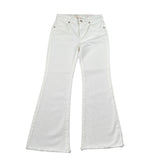 Please Pantalone tinta unita Modello A Zampa Bianco per Bambina PHC6132G73 BIANCO PLEASE 