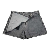 Please Short In Denim tinta unita Modello Gonna Grigio per Bambina RB07010G78 GRIGIO PLEASE 