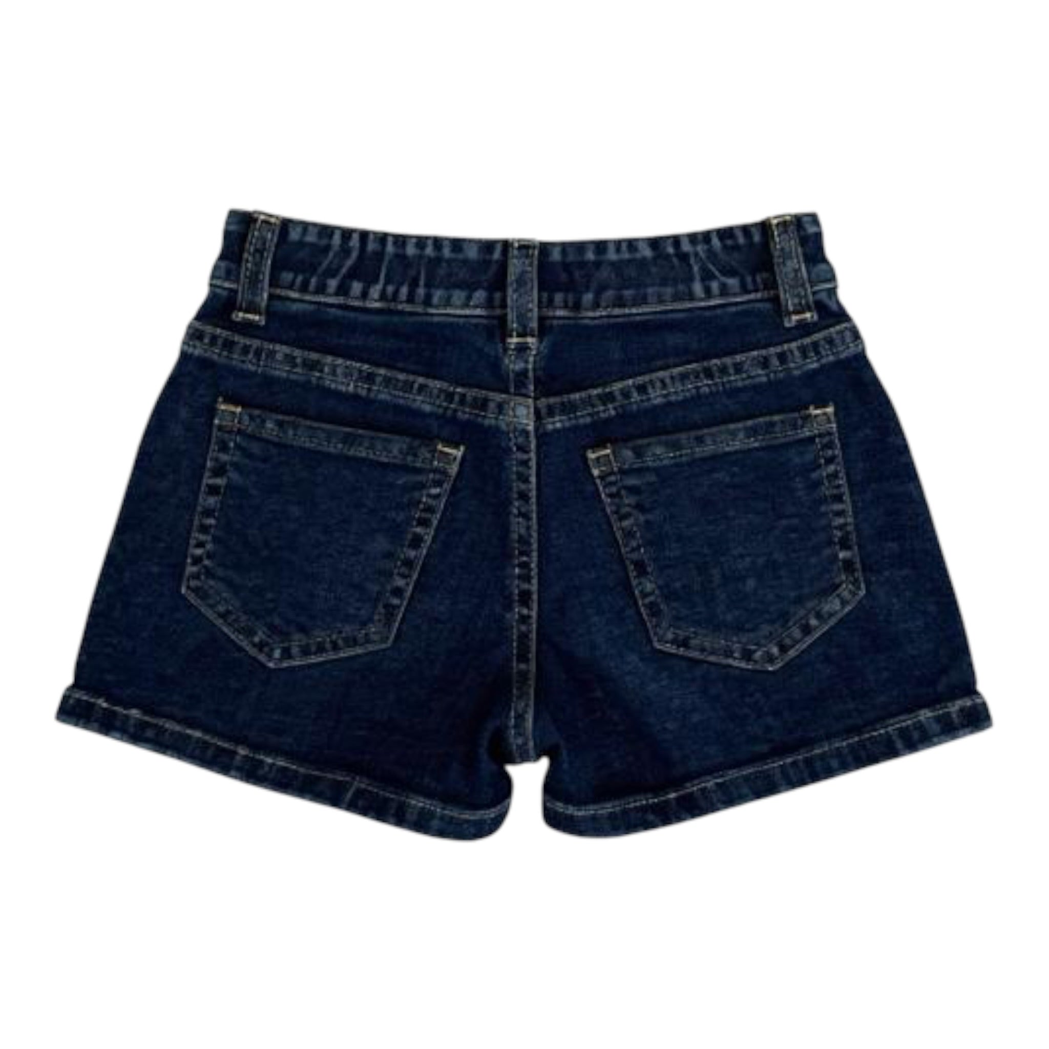 Please Short In Denim tinta unita Blu per Bambina RB08012G77 BLU PLEASE 