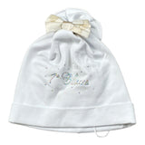 Prima Classe Cappello tinta unita con Fiocco Bianco per Neonata 25CAP0417 BIANCO PRIMA CLASSE 