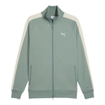 Puma Felpa con Zip tinta unita Verde per Bambina 629587 VERDE PUMA 