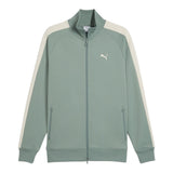 Puma Felpa con Zip tinta unita Verde per Bambina 629587 VERDE PUMA 