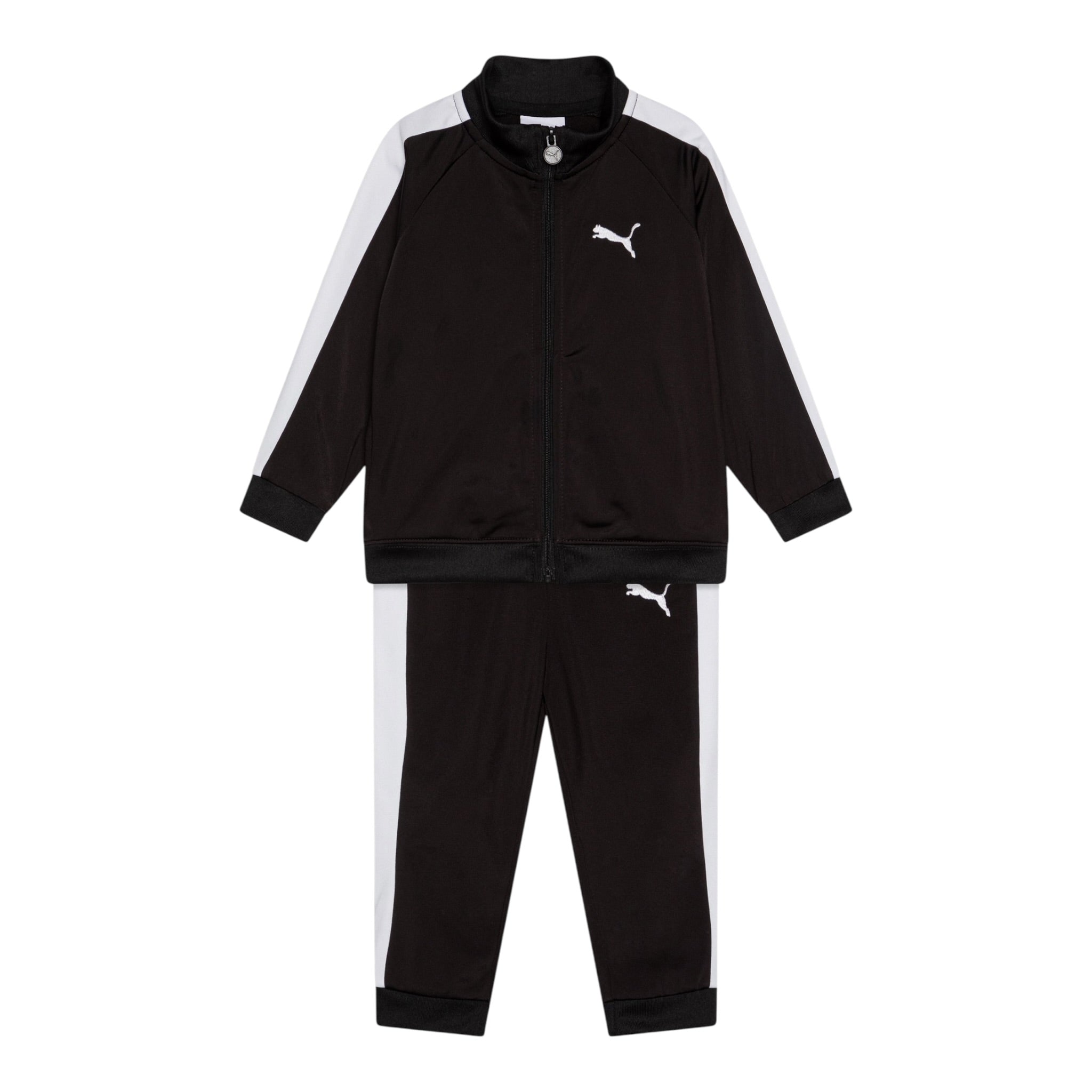 Puma Completo 2 Pezzi Felpa-Pantalone tinta unita Nero per Bambina 633777 NERO PUMA 
