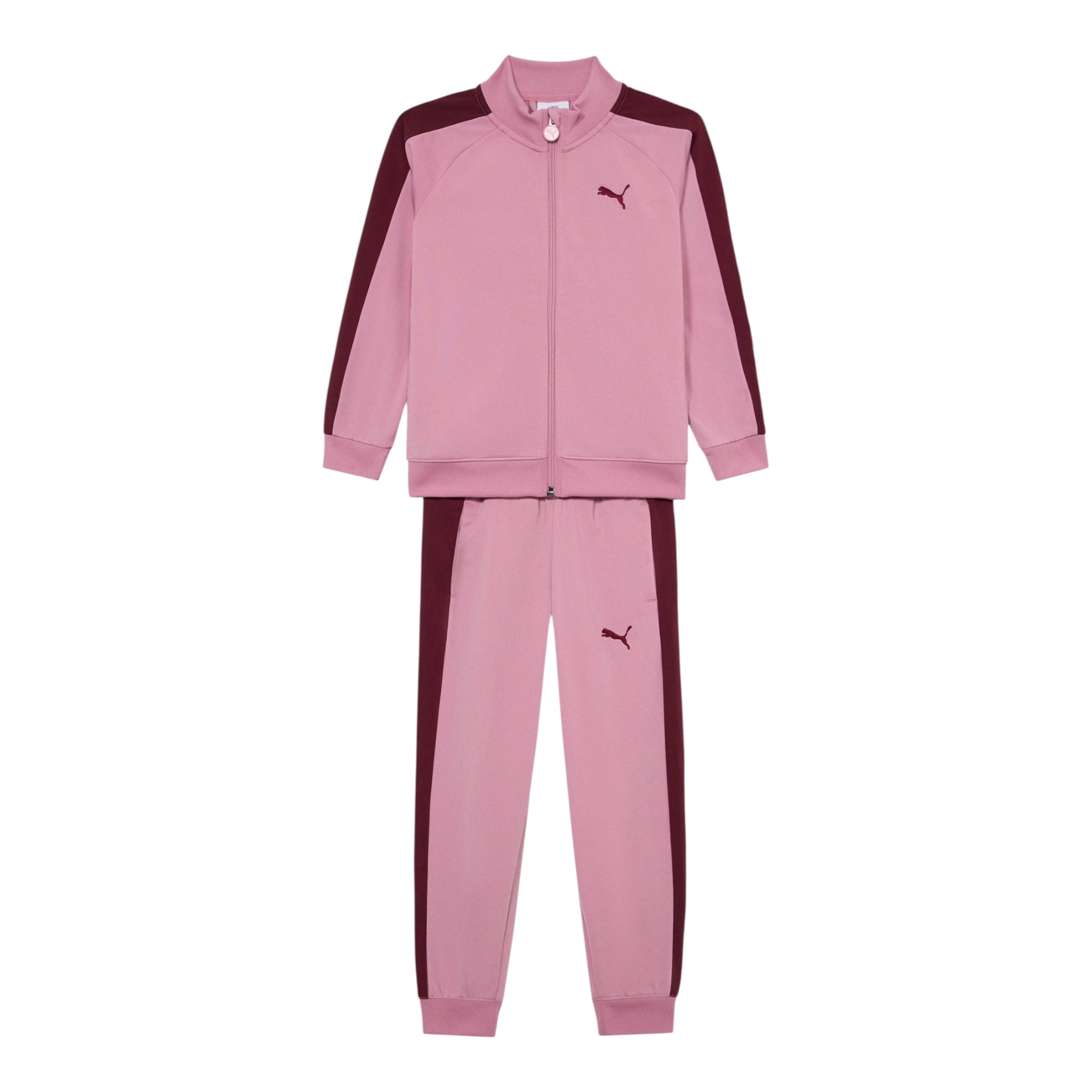 Puma Completo 2 Pezzi Felpa-Pantalone tinta unita Rosa per Bambina 633777 ROSA PUMA 