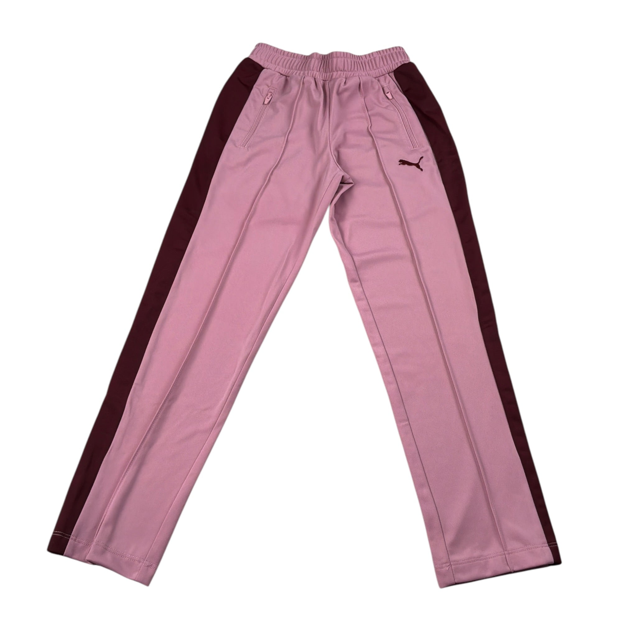 Puma Pantalone tinta unita con Logo Rosa per Bambina PNTPU ROSA PUMA 