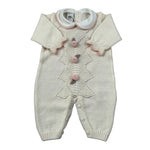 Marlu' Tutina Manica Lunga tinta unita Panna per Neonata IB1410 PANNA MARLU' 