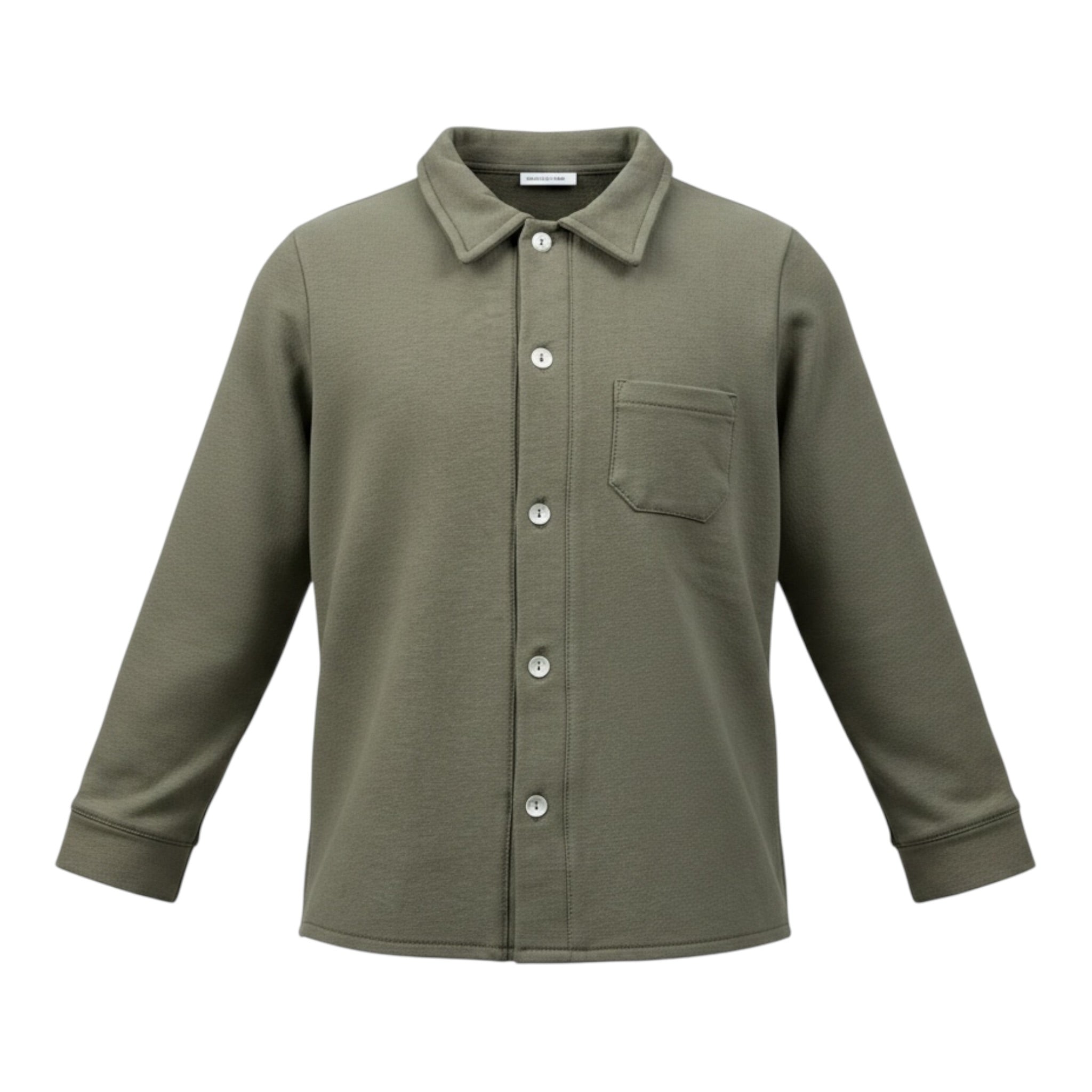 Pype Camicia tinta unita con Colletto Verde per Bambino POLOCAM VERDE PYPE 
