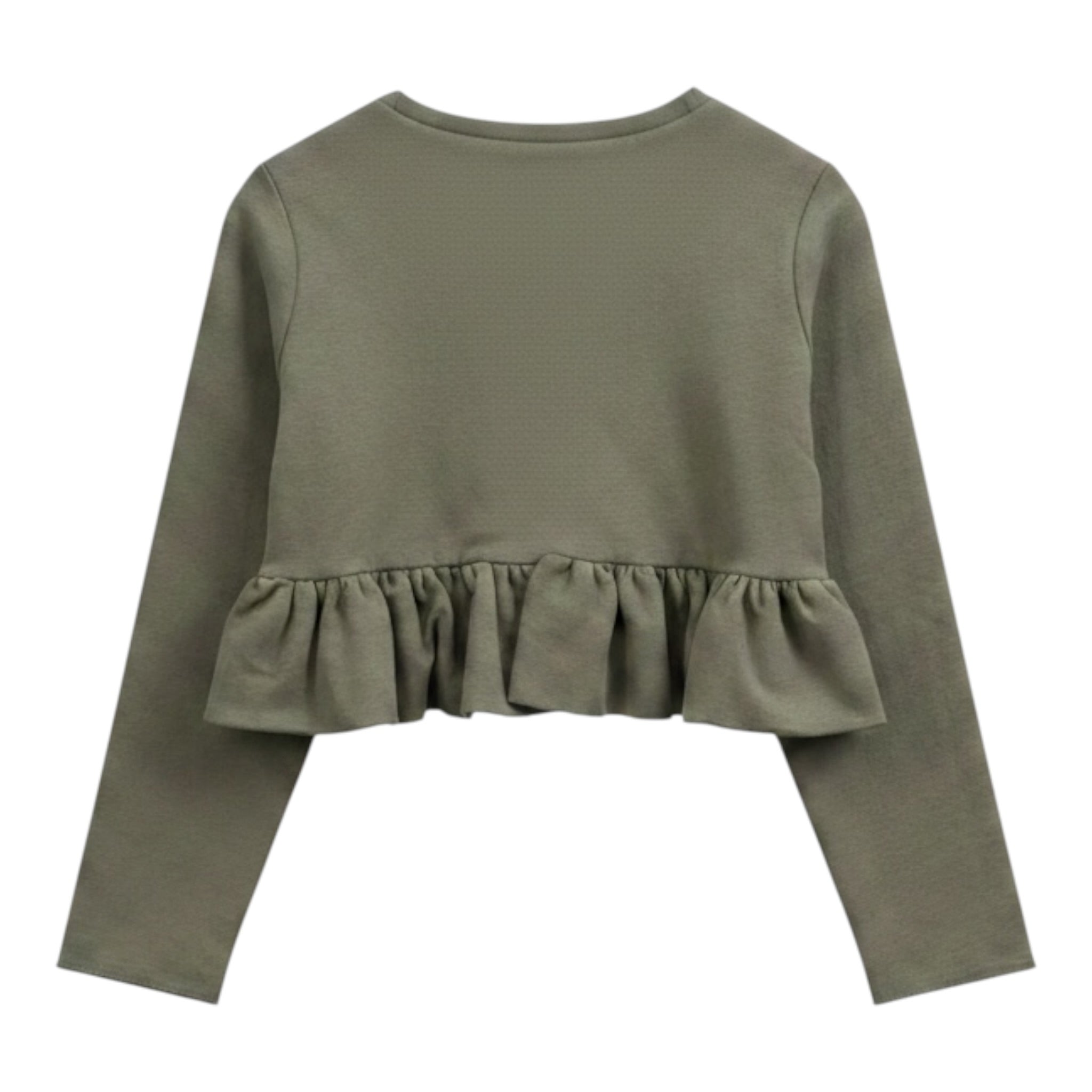 Pype Coprispalle tinta unita con Balze Verde per Bambina ZURIGO VERDE PYPE 
