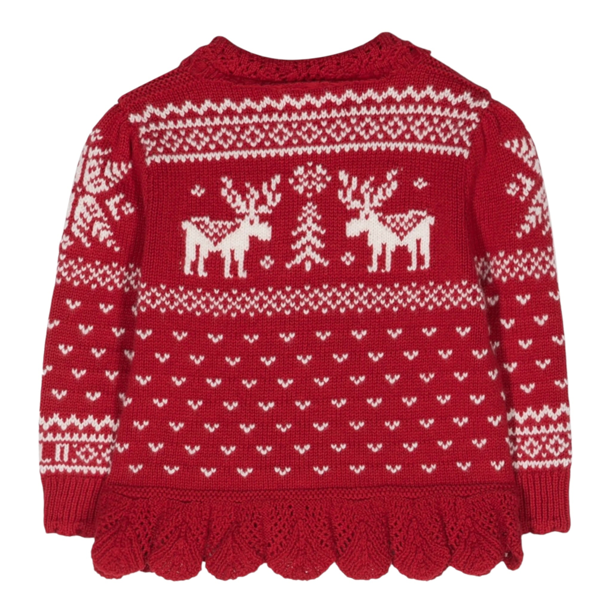 Ralph Lauren Cardigan tinta unita con Ricami Rosso per Neonata 310920104001 ROSSO RALPH LAUREN 