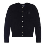 Ralph Lauren Cardigan tinta unita con Logo Blu per Neonato 312543047011 BLU RALPH LAUREN 