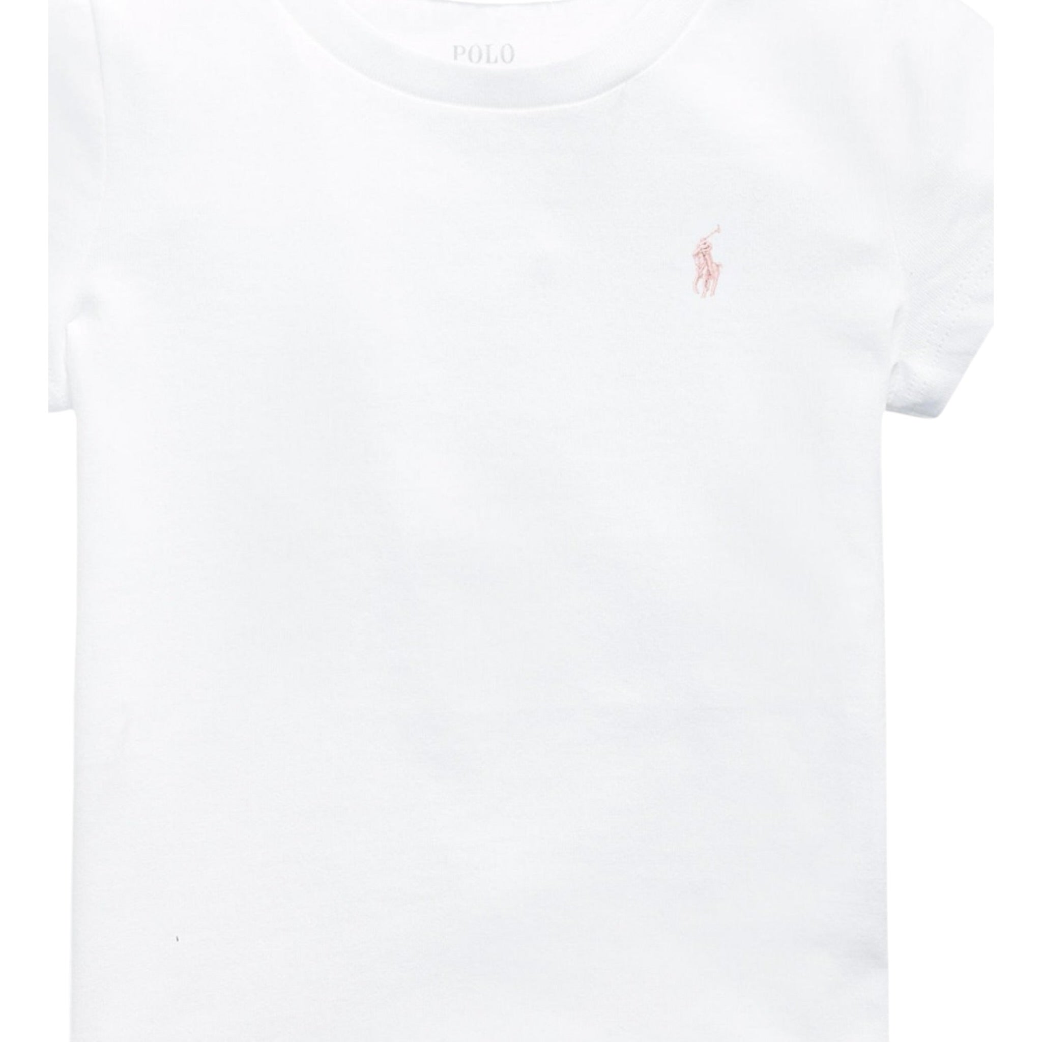 Ralph Lauren T-Shirt tinta unita con Logo Bianco per Bambina 312833549064 BIANCO RALPH LAUREN 