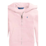 Ralph Lauren Felpa tinta unita con Zip E Cappuccio Rosa per Bambina 312833560028 ROSA RALPH LAUREN 