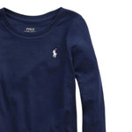 Ralph Lauren Shirt tinta unita con Logo Blu per Bambino 312841122029 BLU RALPH LAUREN 