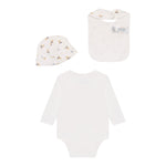 Ralph Lauren Set 3Pz Tutina-Cappello-Bavetta Bianco per Neonato 320P00760001 BIANCO RALPH LAUREN 