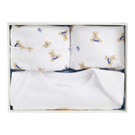 Ralph Lauren Set 3Pz Tutina-Cappello-Bavetta Bianco per Neonato 320P00760001 BIANCO RALPH LAUREN 