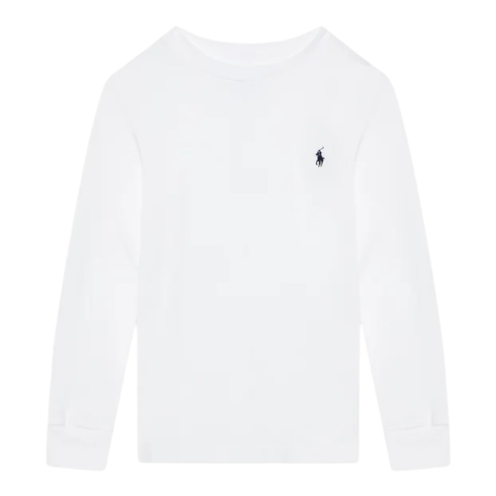 Ralph Lauren Shirt tinta unita con Logo Bianco per Bambino 322843804004 BIANCO RALPH LAUREN 