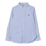 Ralph Lauren Camicia Manica Lunga Fantasia A Righe Azzurro per Bambino 322862260001 AZZURRO RALPH LAUREN 