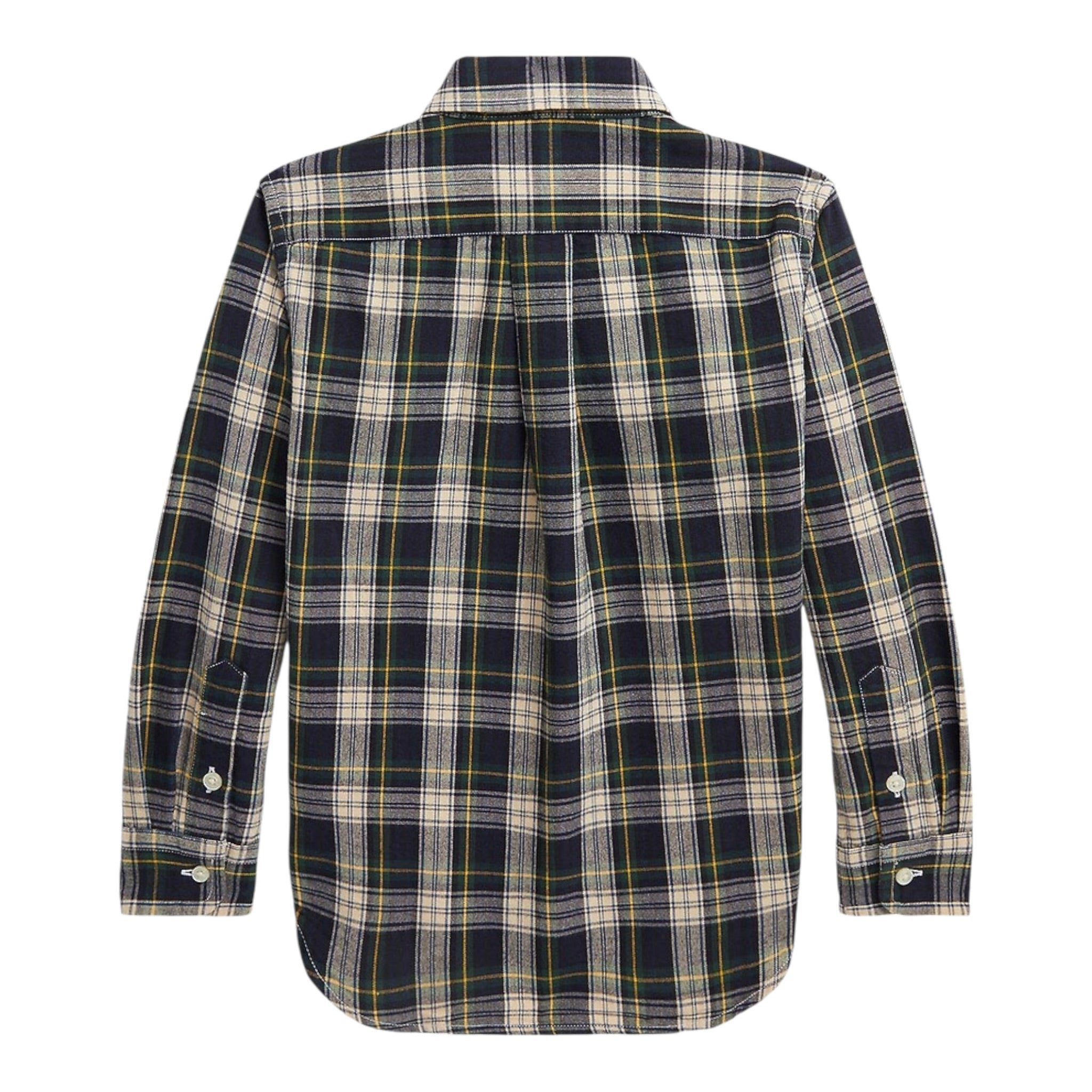 Ralph Lauren Camicia Manica Lunga Stampa Fantasia Blu/Verde per Bambino 322918247002 BLU/VERDE RALPH LAUREN 