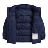 Ralph Lauren Giubbino tinta unita con Cappuccio Blu per Bambino 322969861002 BLU RALPH LAUREN 