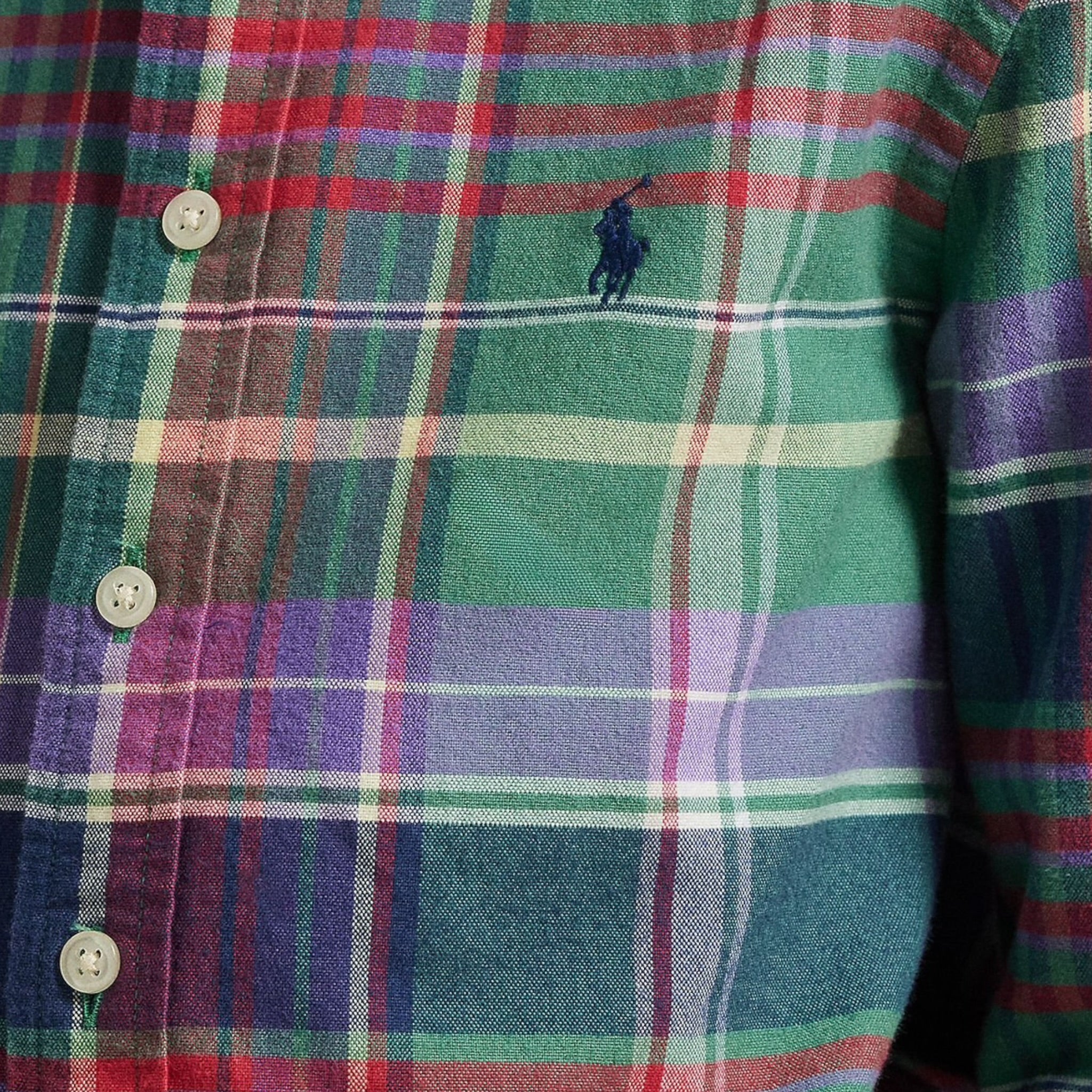 Ralph Lauren Camicia tinta unita con Fantasia A Quadri Verde per Bambino 322979315001 VERDE RALPH LAUREN 