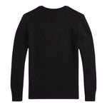 Ralph Lauren Maglia Girocollo tinta unita con Ricami Nero per Neonato 322981629001 NERO RALPH LAUREN 