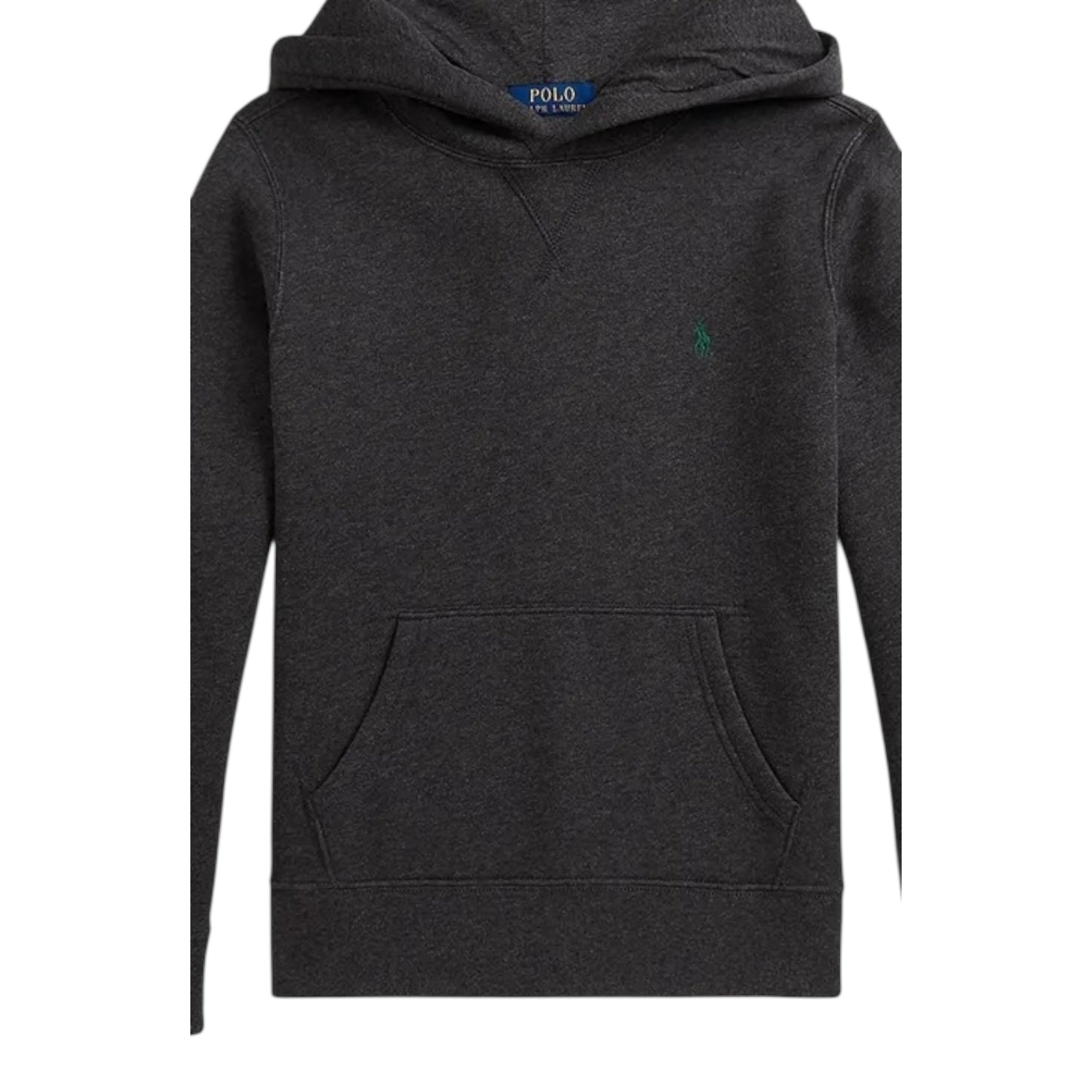 Ralph Lauren Felpa tinta unita con Cappuccio Grigio per Bambino 323749954061 GRIGIO RALPH LAUREN 