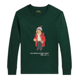 Ralph Lauren Shirt tinta unita Girocollo con Stampa Verde per Bambino 323883620009 VERDE RALPH LAUREN 