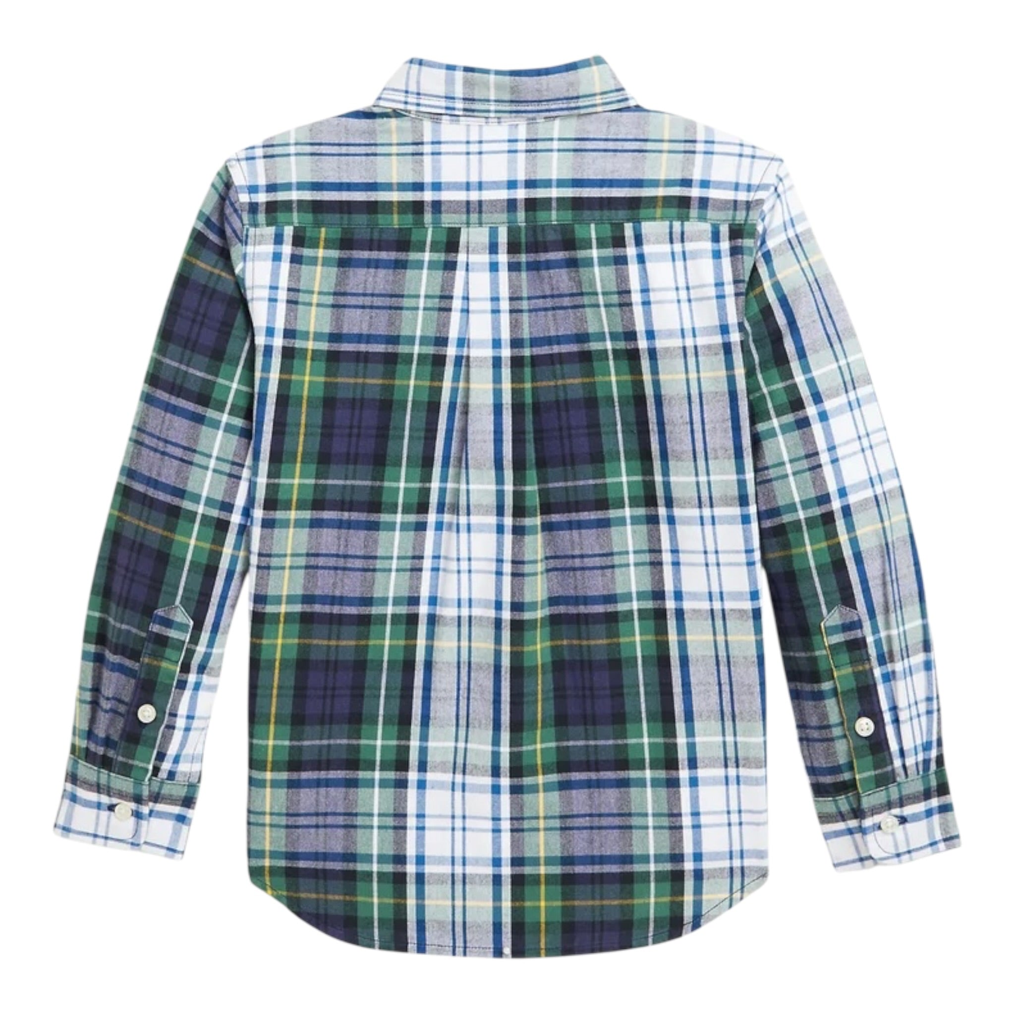 Ralph Lauren Camicia Bicolore con Fantasia Quadri Verde per Bambino 323952201002 VERDE RALPH LAUREN 