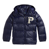 Ralph Lauren Giubbino tinta unita con Zip E Cappuccio Blu per Bambino 323978458001 BLU RALPH LAUREN 