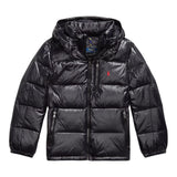 Ralph Lauren Giubbino tinta unita con Zip E Cappuccio Nero per Bambino 323978459001 NERO RALPH LAUREN 