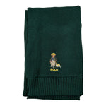 Ralph Lauren Sciarpa tinta unita con Logo Verde per Bambino 323980657001 VERDE RALPH LAUREN 