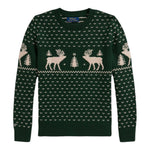 Ralph Lauren Maglia Girocollo tinta unita Ocn Ricami Verde per Bambino 323981052001 VERDE RALPH LAUREN 
