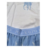 Ralph Lauren Pigiama 2 Pezzi T-Shirt-Short Bicolore Bianco/Azzurro per Bambina 4P0146 BIANCO/AZZURRO RALPH LAUREN 