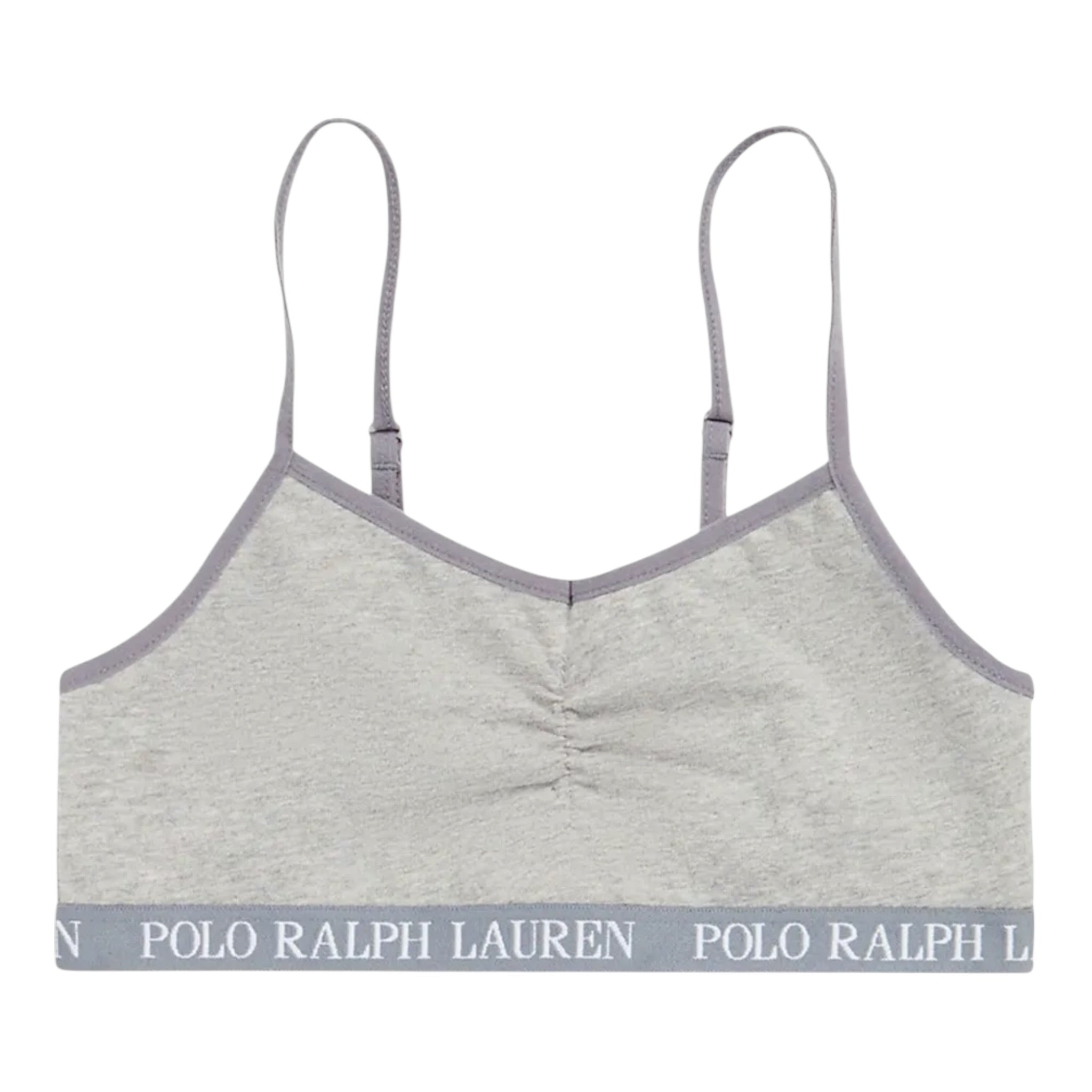 Ralph Lauren Set 2Pz Top Bicolore Bianco/Grigio per Bambina 4P5017 BIANCO/GRIGIO RALPH LAUREN 