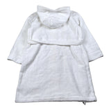 Ralph Lauren Accappatoio tinta unita con Cappuccio Bianco per Bambino 9P0188 BIANCO RALPH LAUREN 