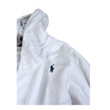 Ralph Lauren Accappatoio tinta unita con Cappuccio Bianco per Bambino 9P0188 BIANCO RALPH LAUREN 