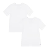Ralph Lauren Set 2 Pezzi T-Shirt tinta unita Bianco/Nero per Bambino 9P5006 BIANCO/NERO RALPH LAUREN 
