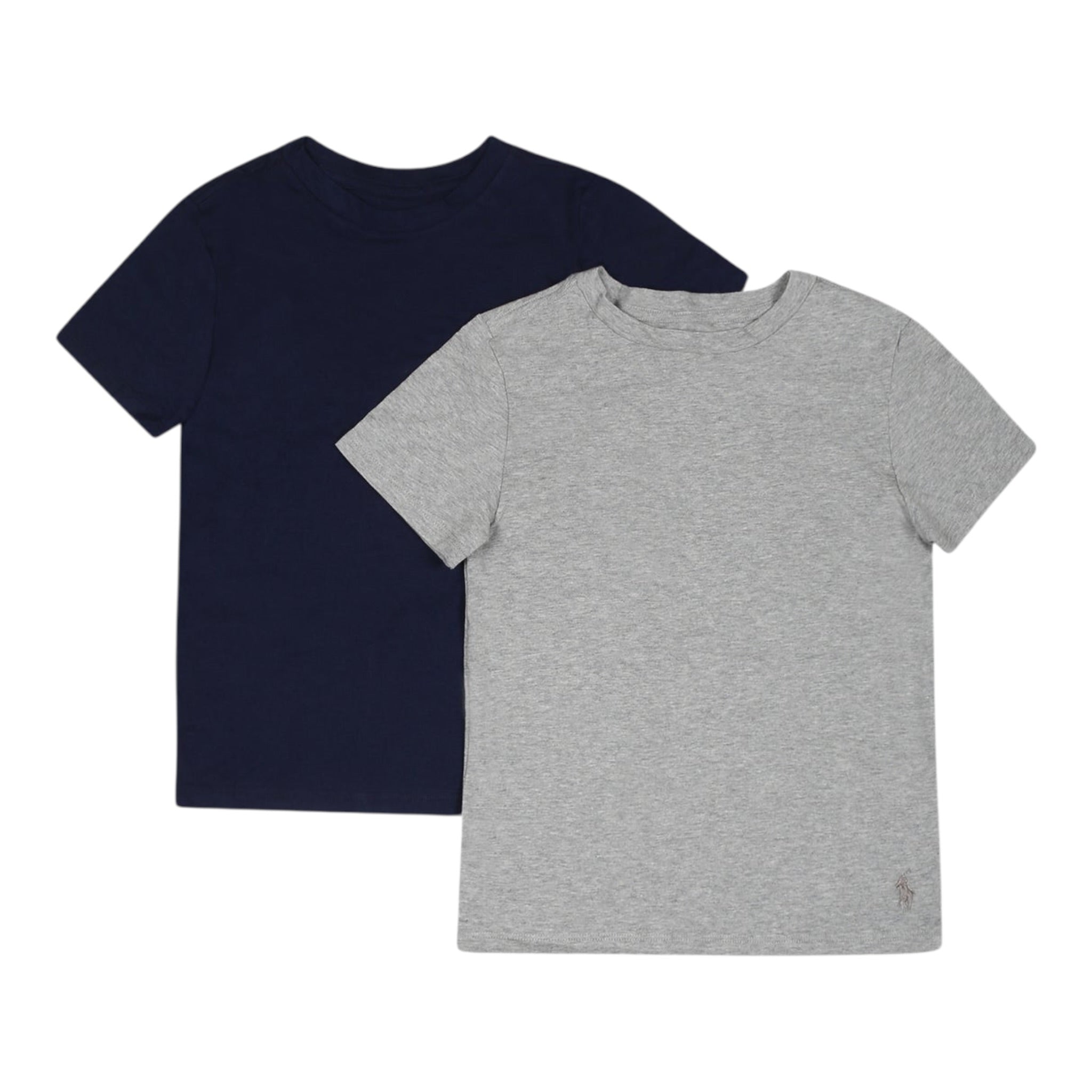 Ralph Lauren Set 2 Pezzi T-Shirt tinta unita Blu/Grigio per Bambino 9P5006 BLU/GRIGO RALPH LAUREN 
