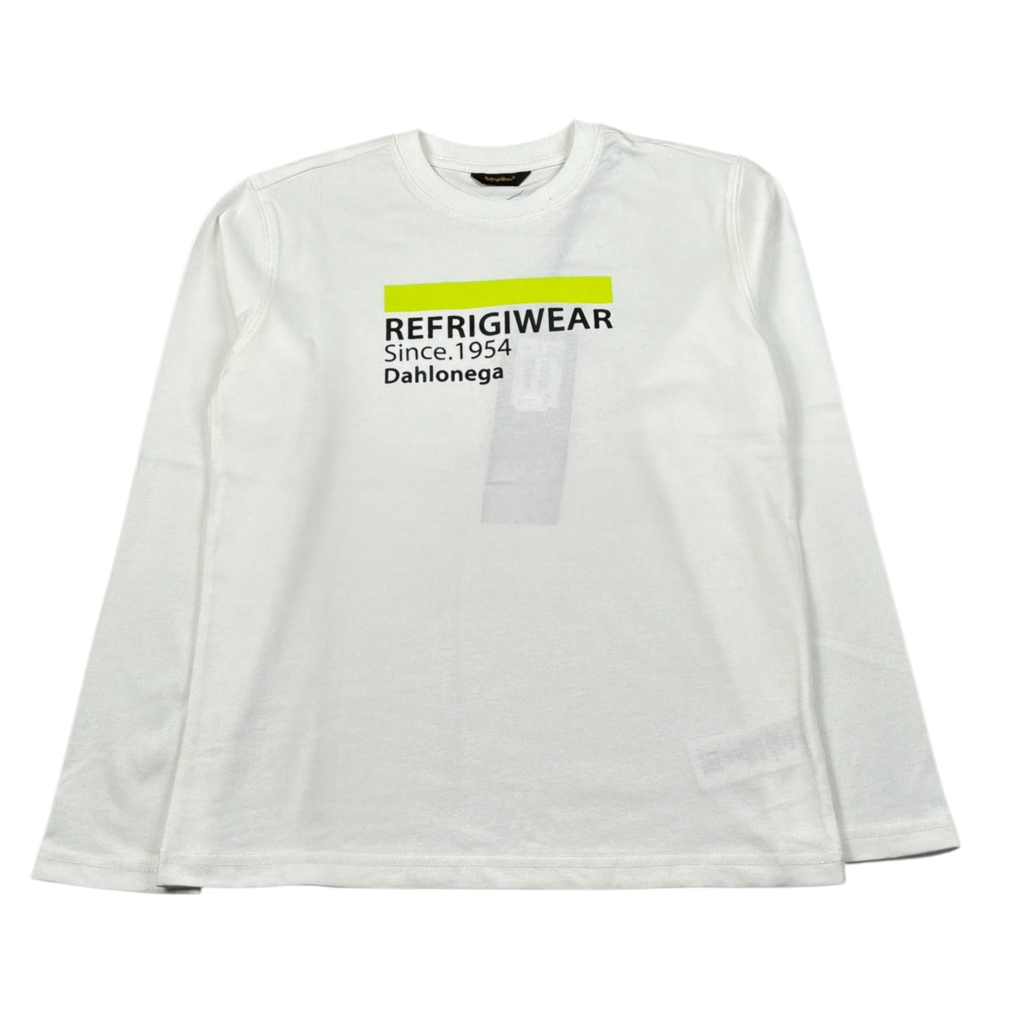 Refrigiwear Shirt Girocollo tinta unita con Stampa Bianco per Bambino R1081W25 BIANCO REFRIGIWEAR 