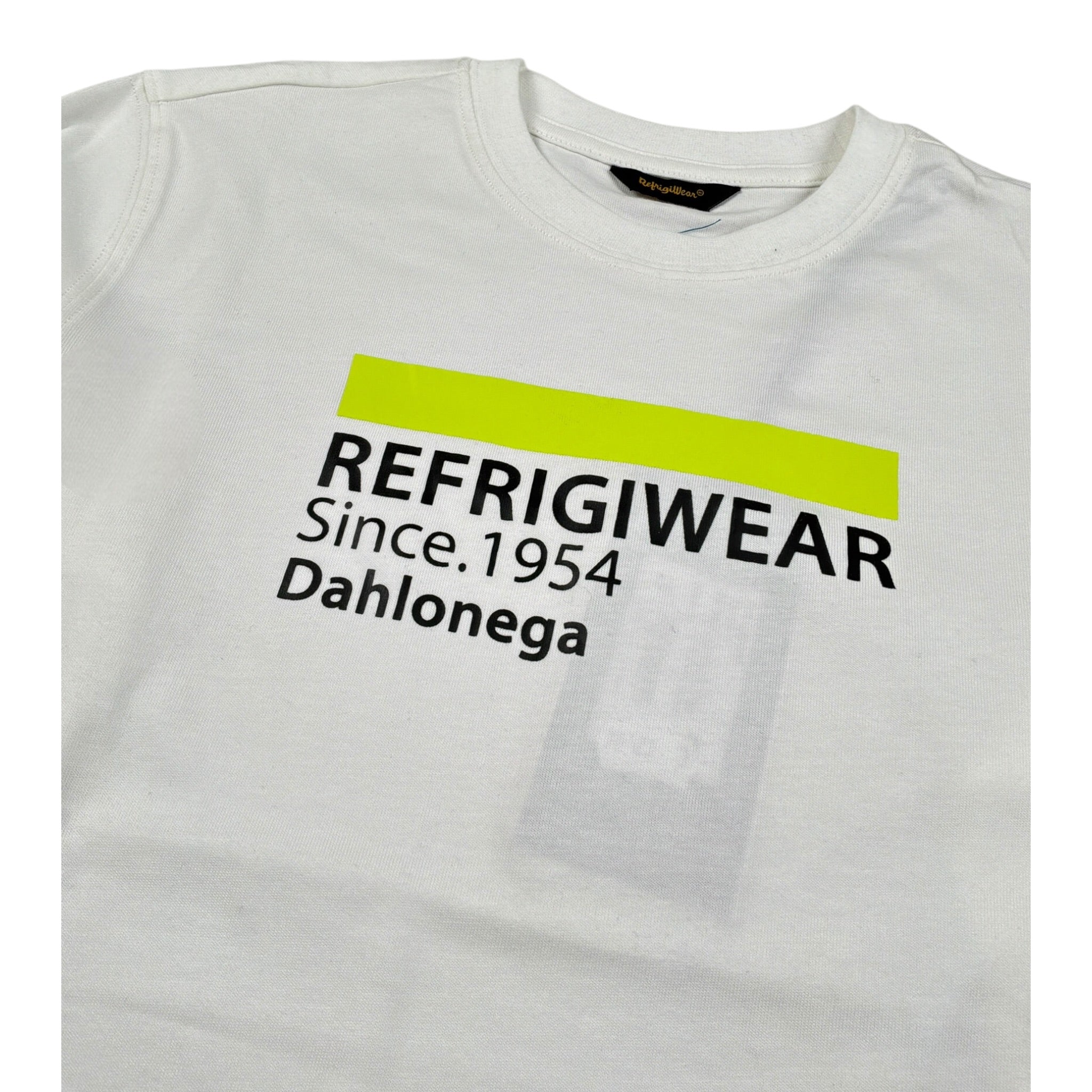 Refrigiwear Shirt Girocollo tinta unita con Stampa Bianco per Bambino R1081W25 BIANCO REFRIGIWEAR 
